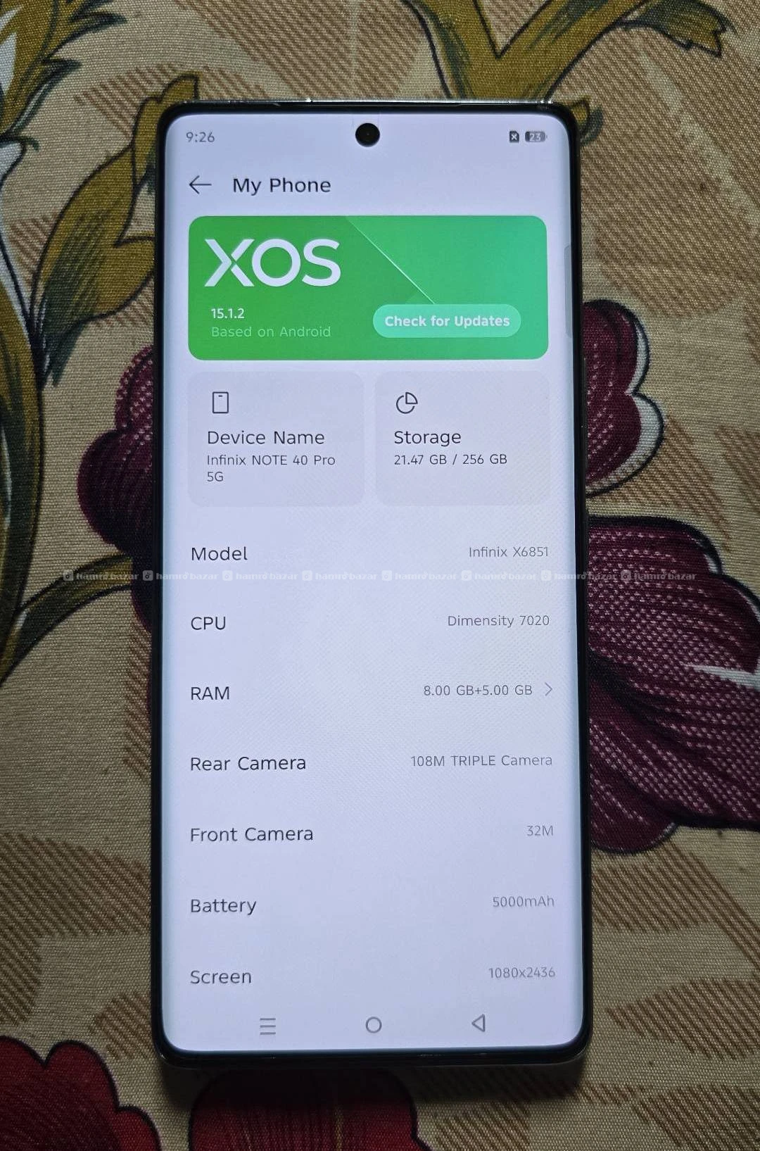 Infinix note 40 pro 5g (8/256) 2
