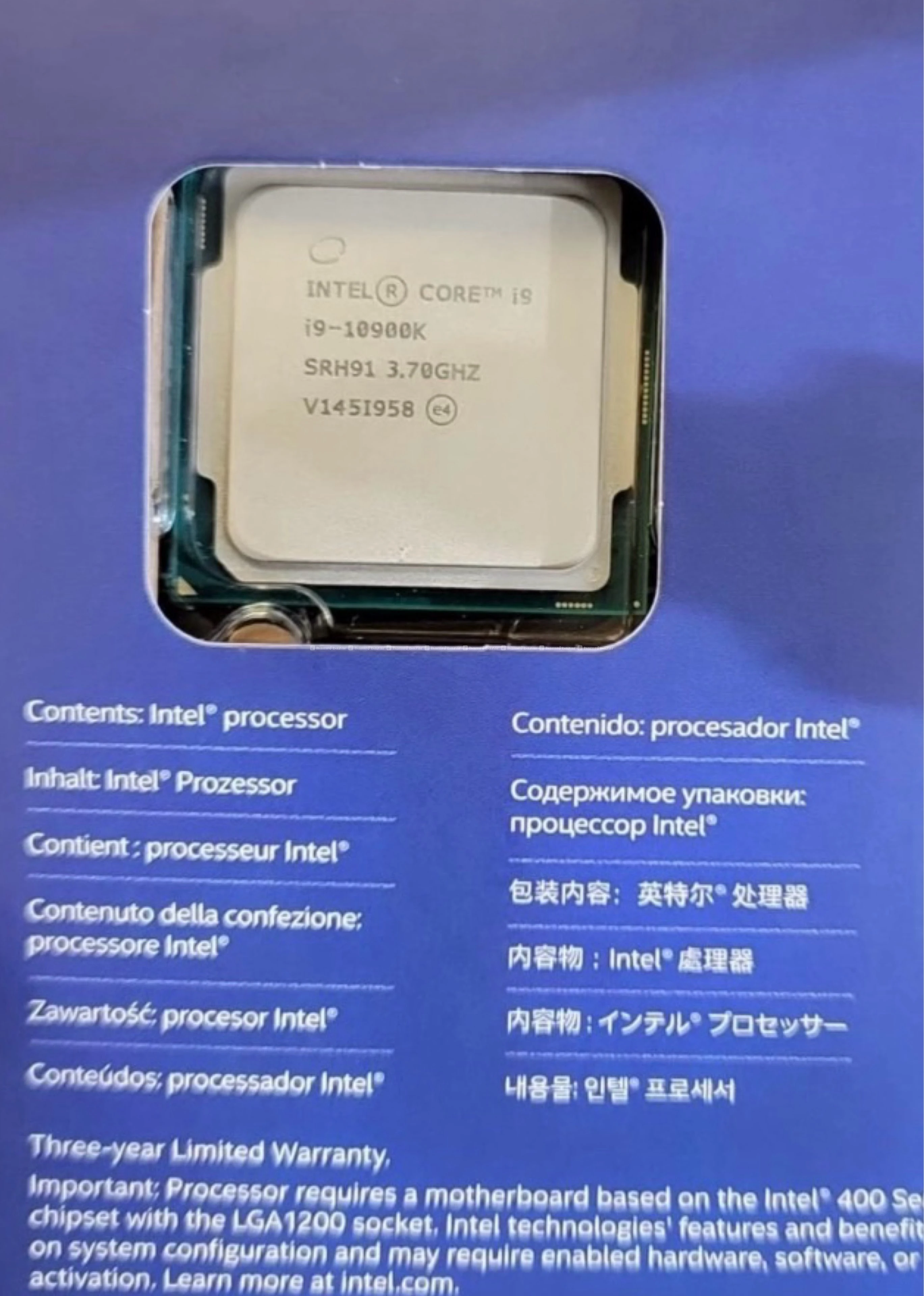 i9 10th gen processor