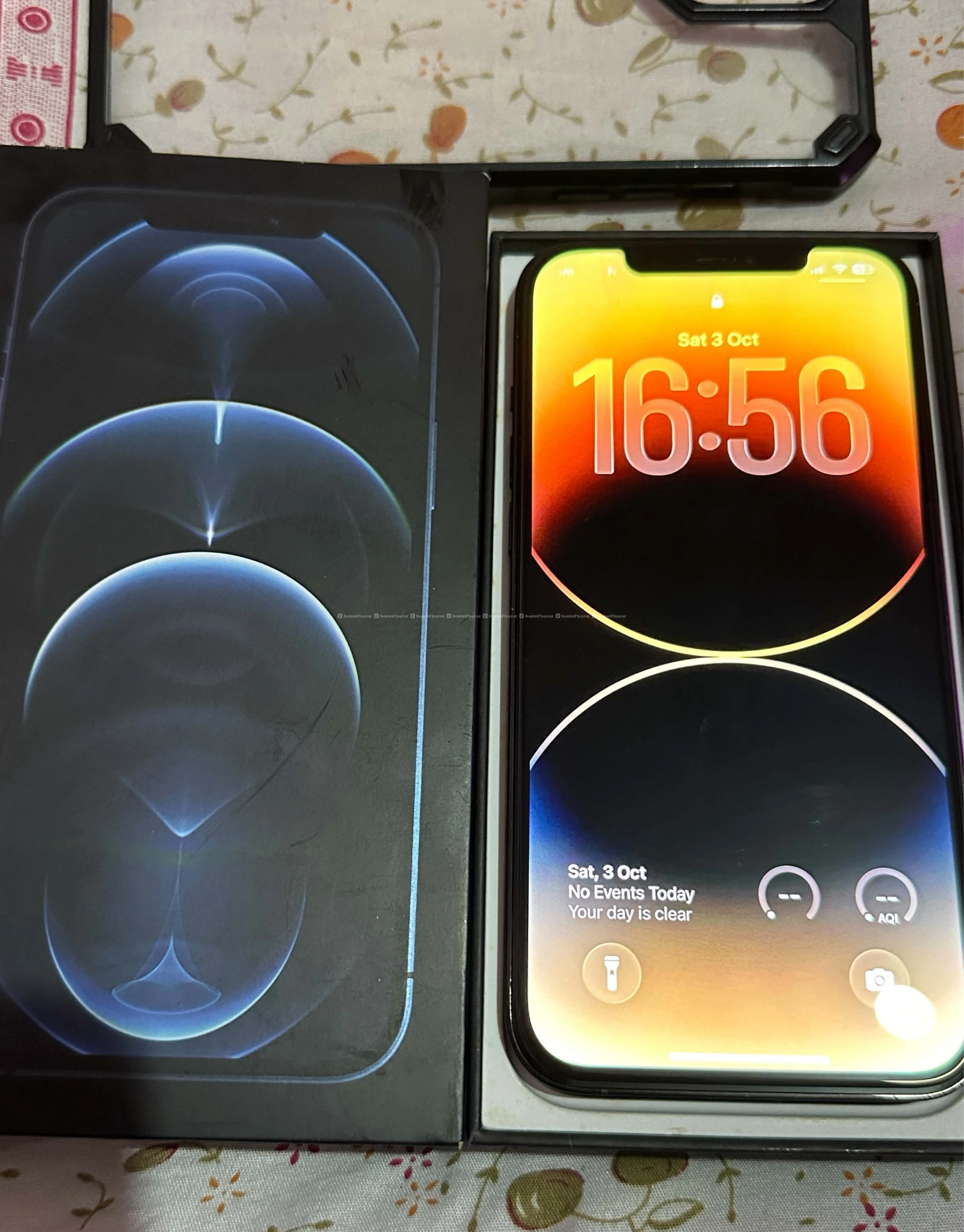 I phone 12 pro maxa with box 3