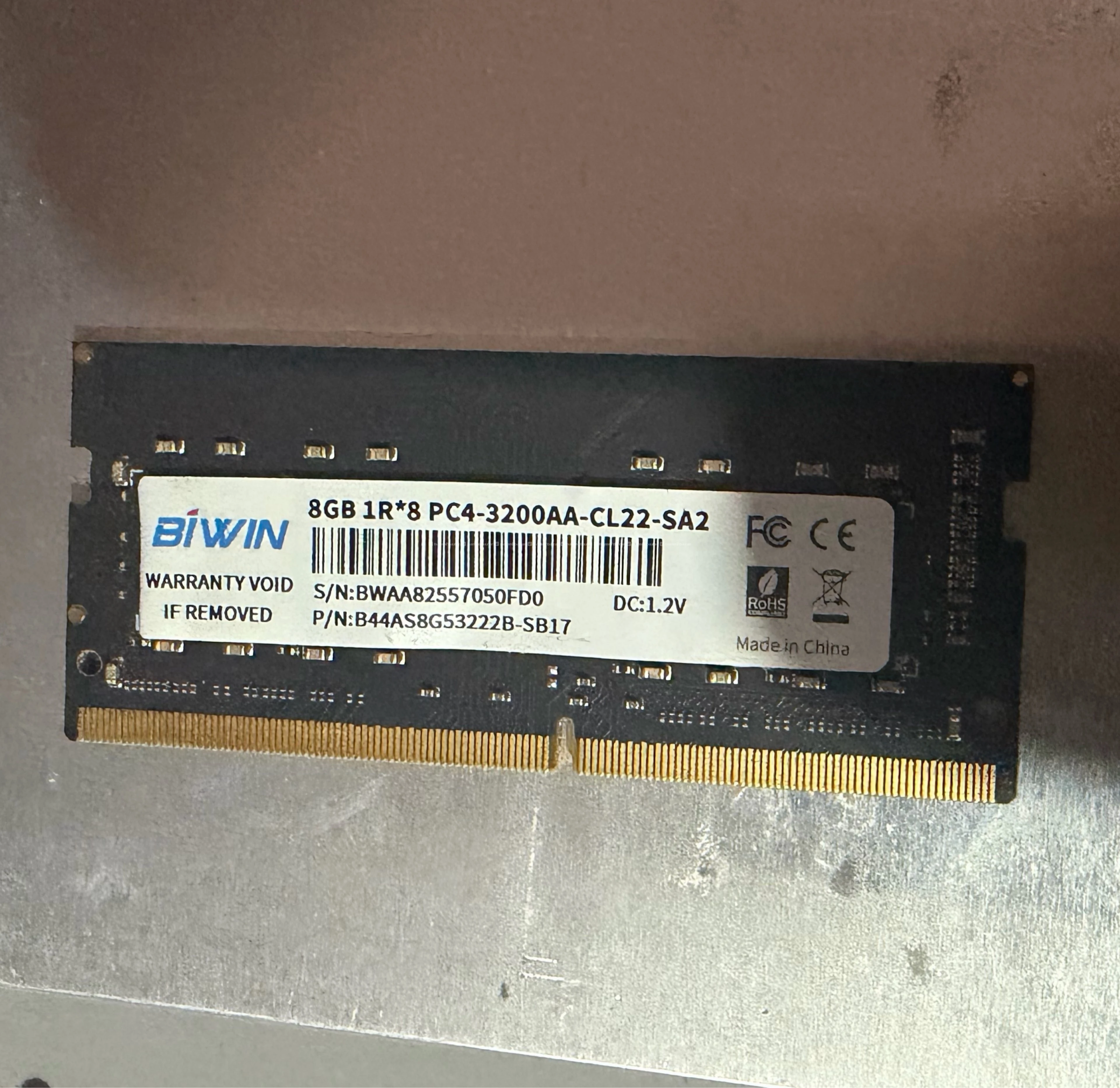 Biwin 8GB DDR4 RAM 3200MHz