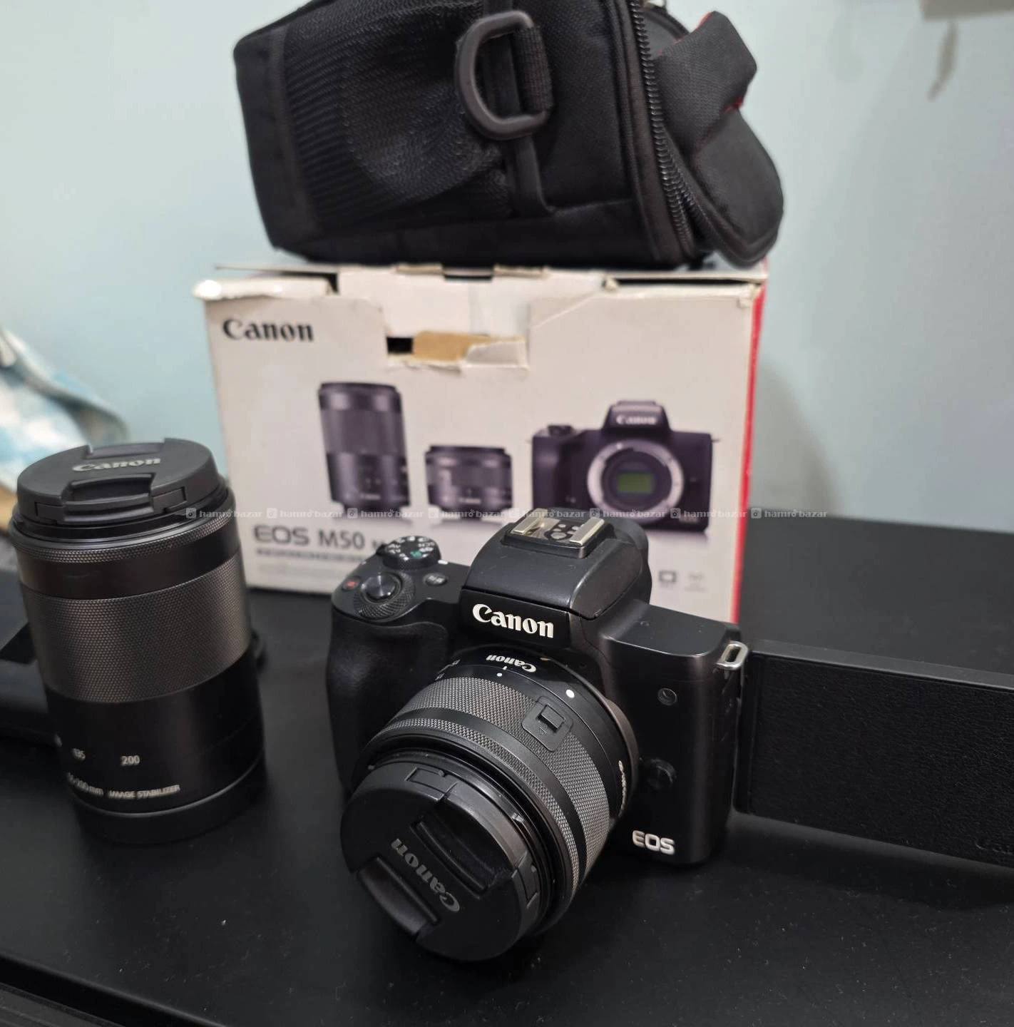 Canon M50 mark II with 15-45 Lens and 55-200 Stm