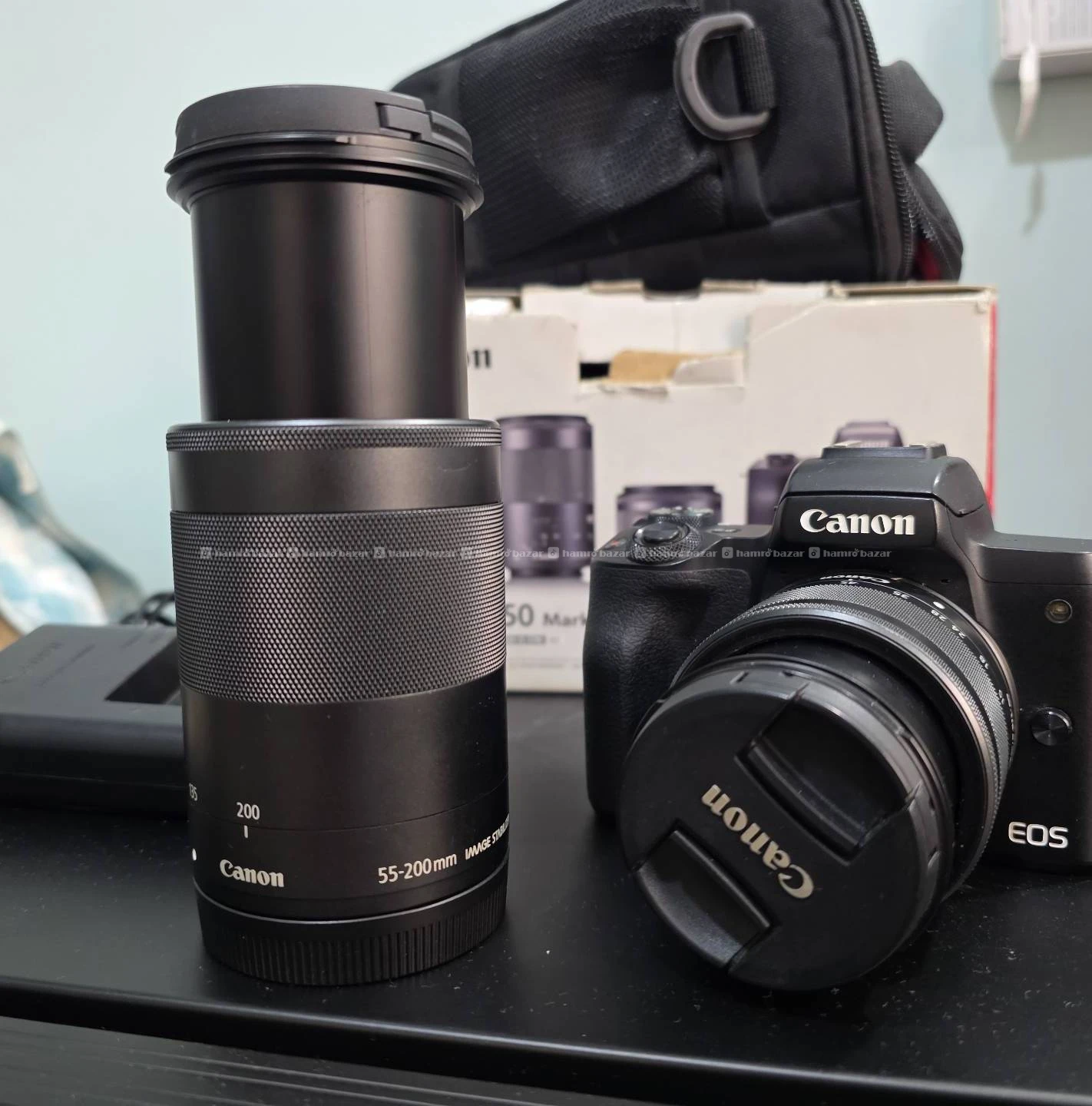 Canon M50 mark II with 15-45 Lens and 55-200 Stm 2