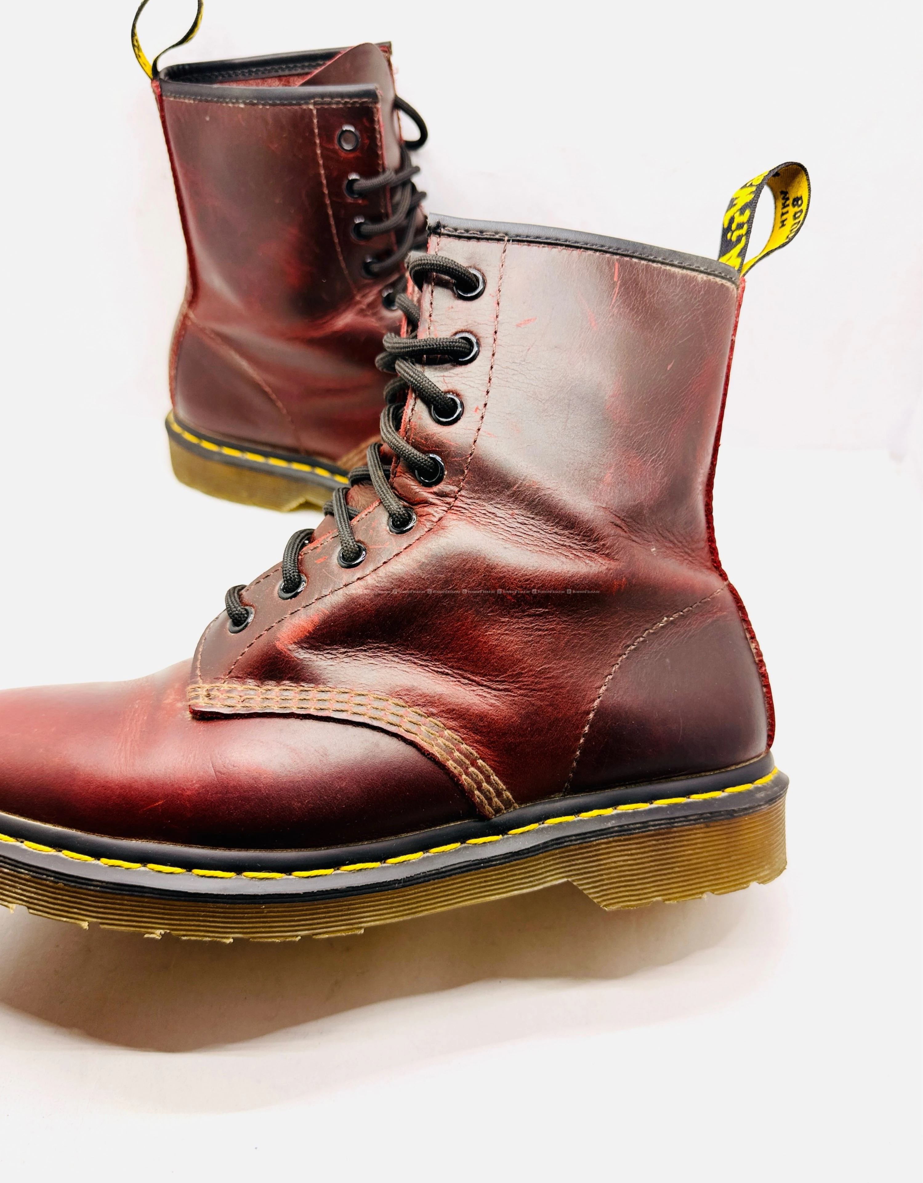 DR MARTEND CHERRY RED 1460 BOOTS 5
