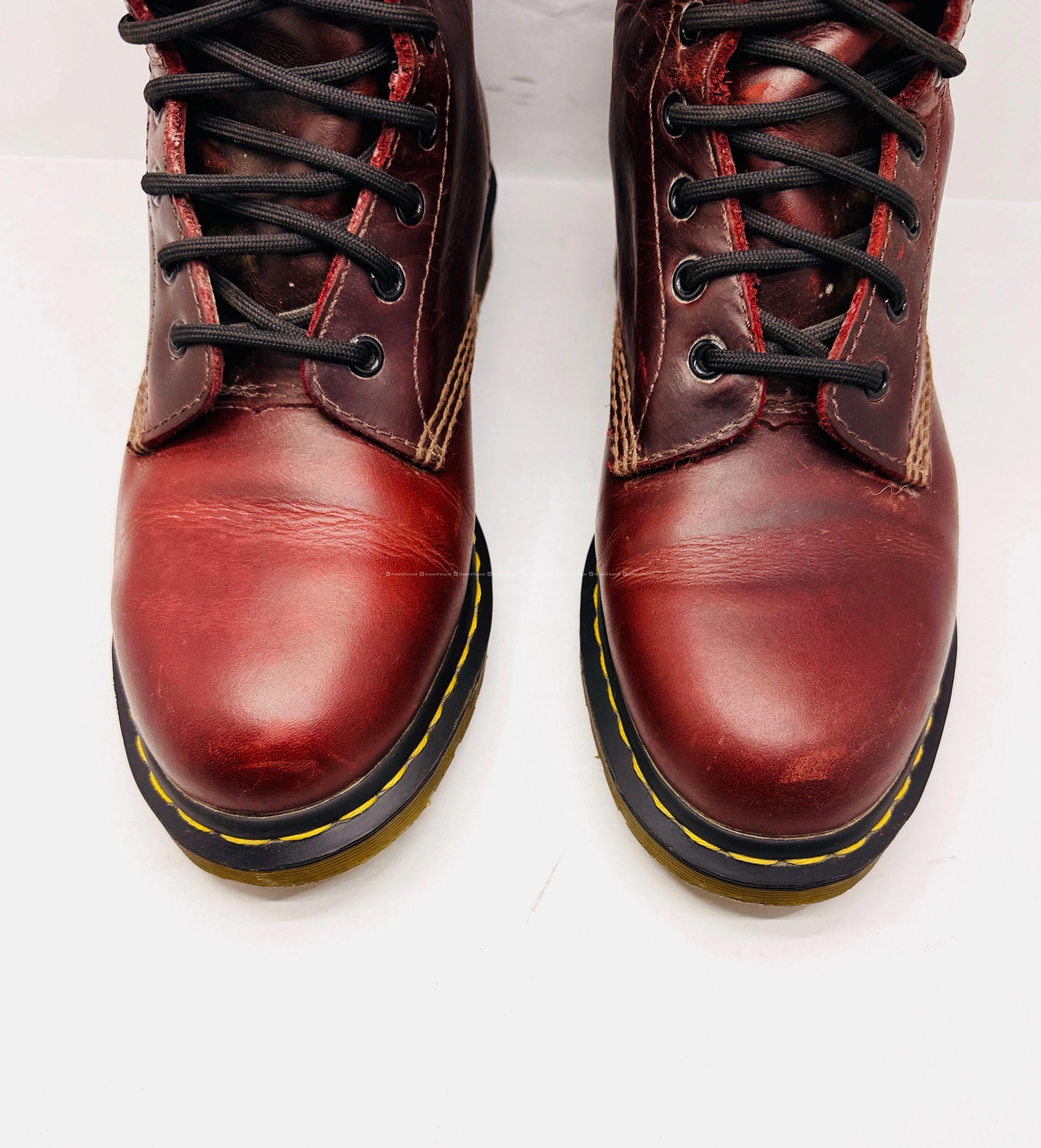 DR MARTEND CHERRY RED 1460 BOOTS 6
