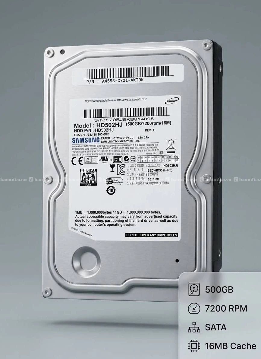 Samsung 500GB Desktop Hard Disk 7200 RPM/SATA/3.5"