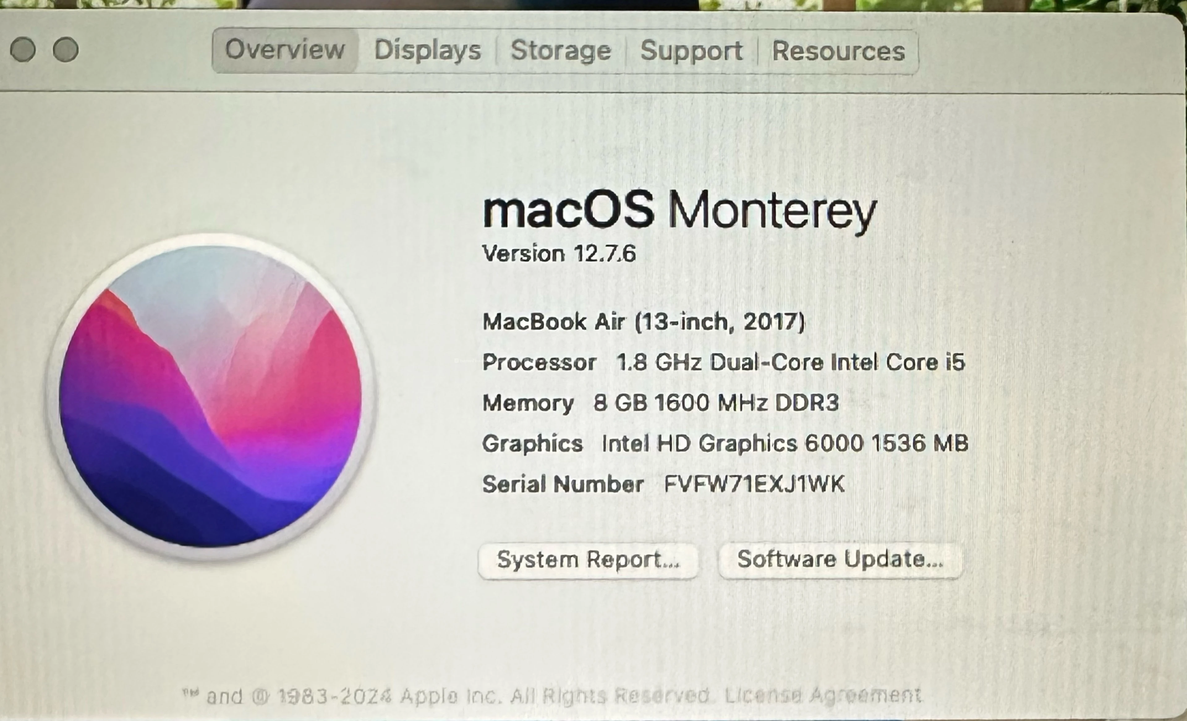 Apple MacBook Air 2017 model 
Urgent for sale