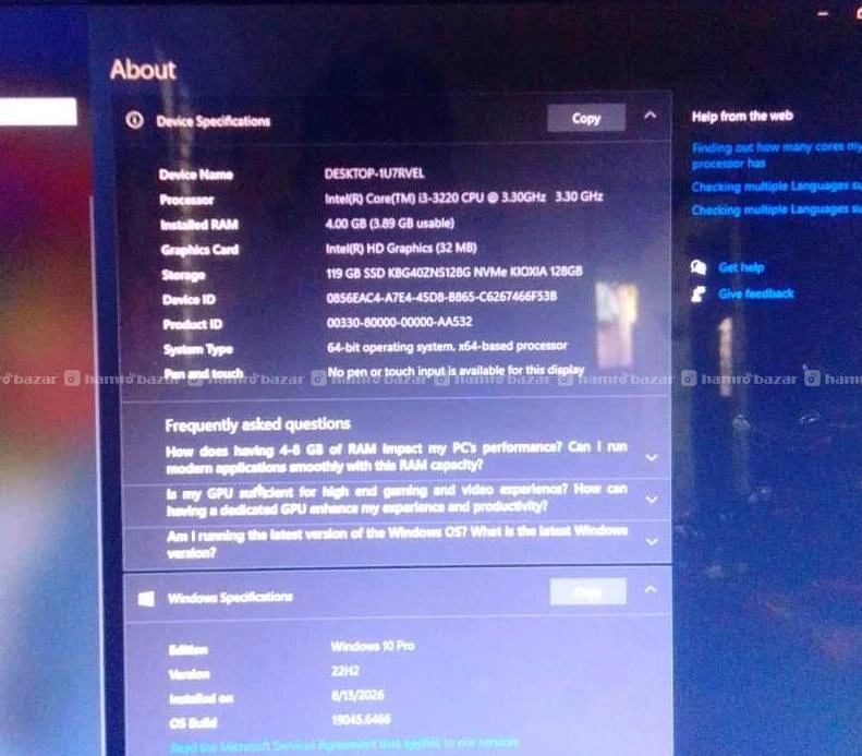A full set computer. One month use 2