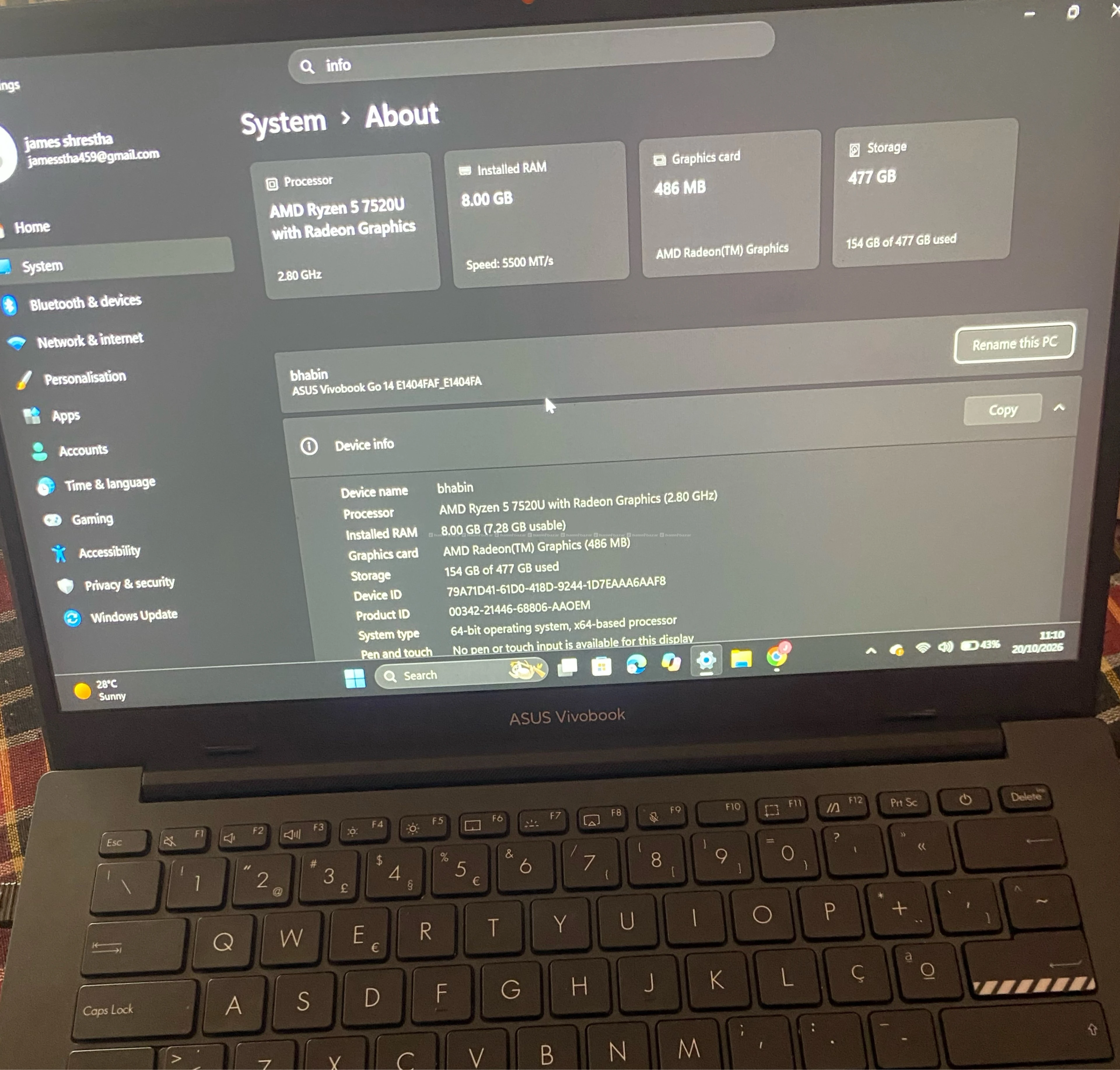 Asus vivobook Go 14