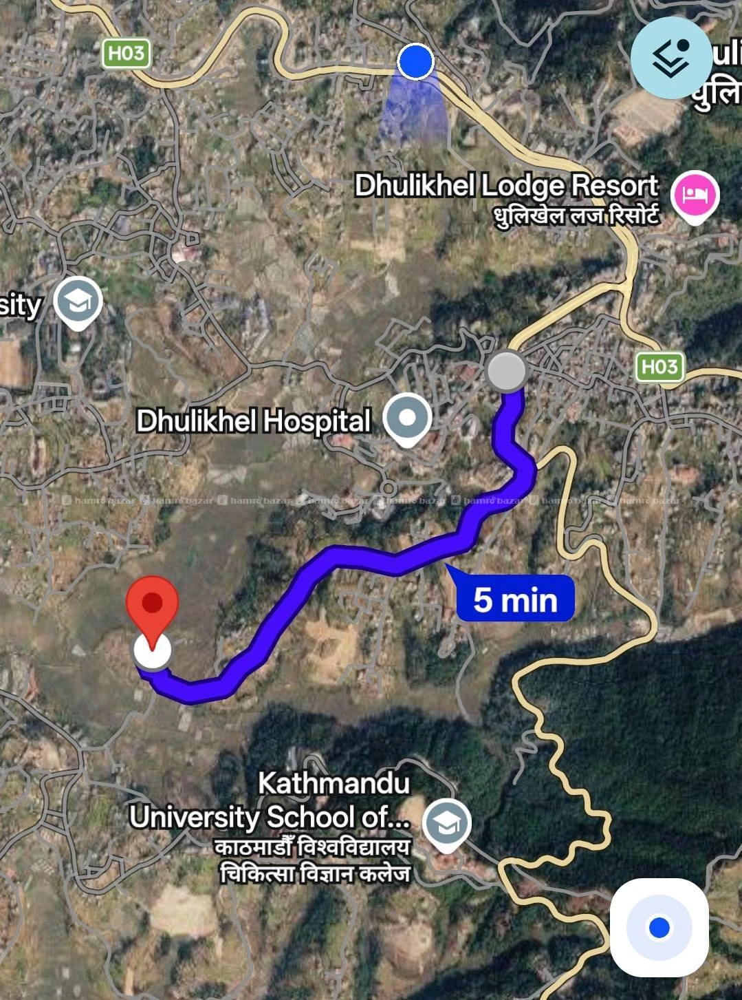 Land for sale in Dhulikhel