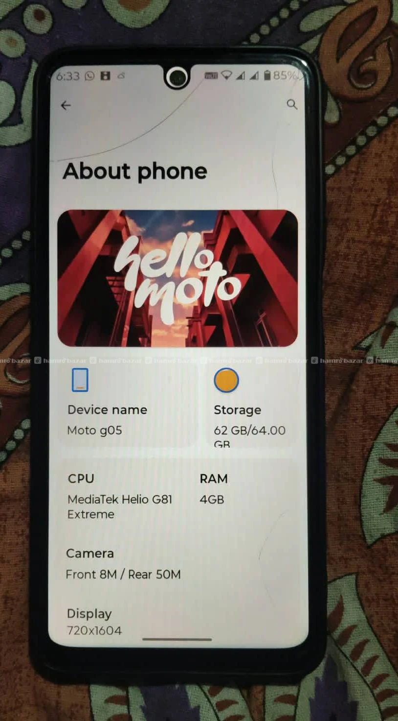 Moto g05 phone 3