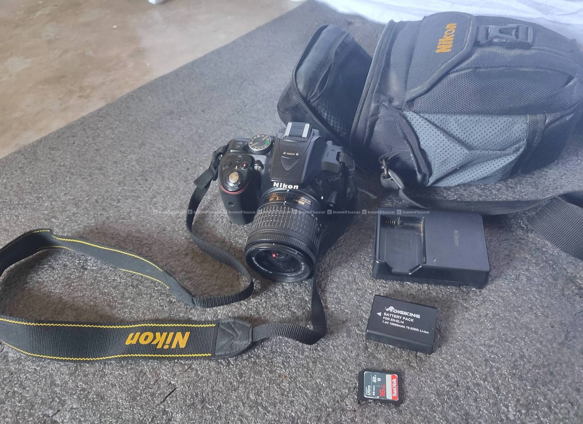 Nikon D5300,16GB Card,New Original Battery,charger