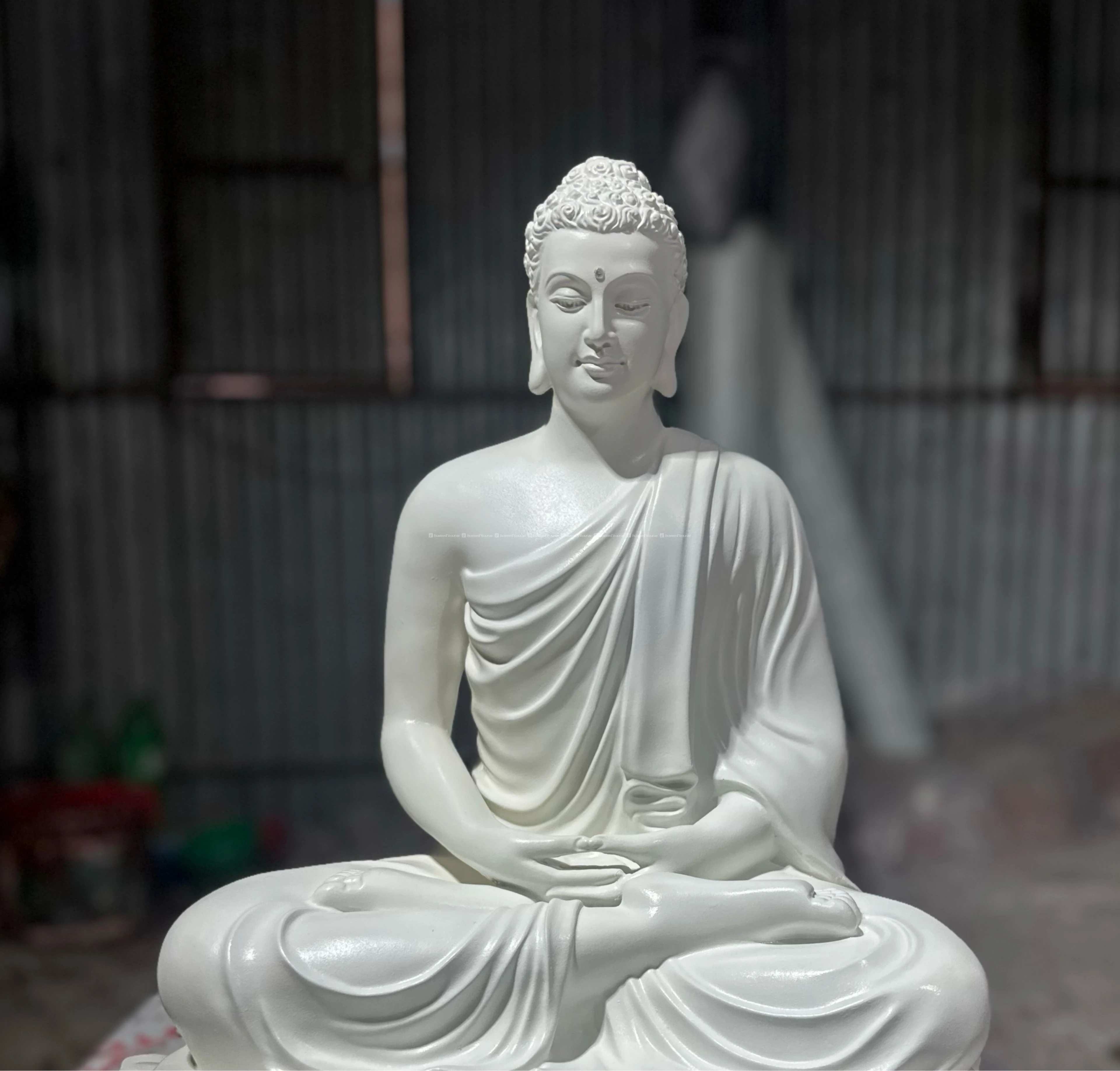 White Buddha Statue for Home & Meditation Room