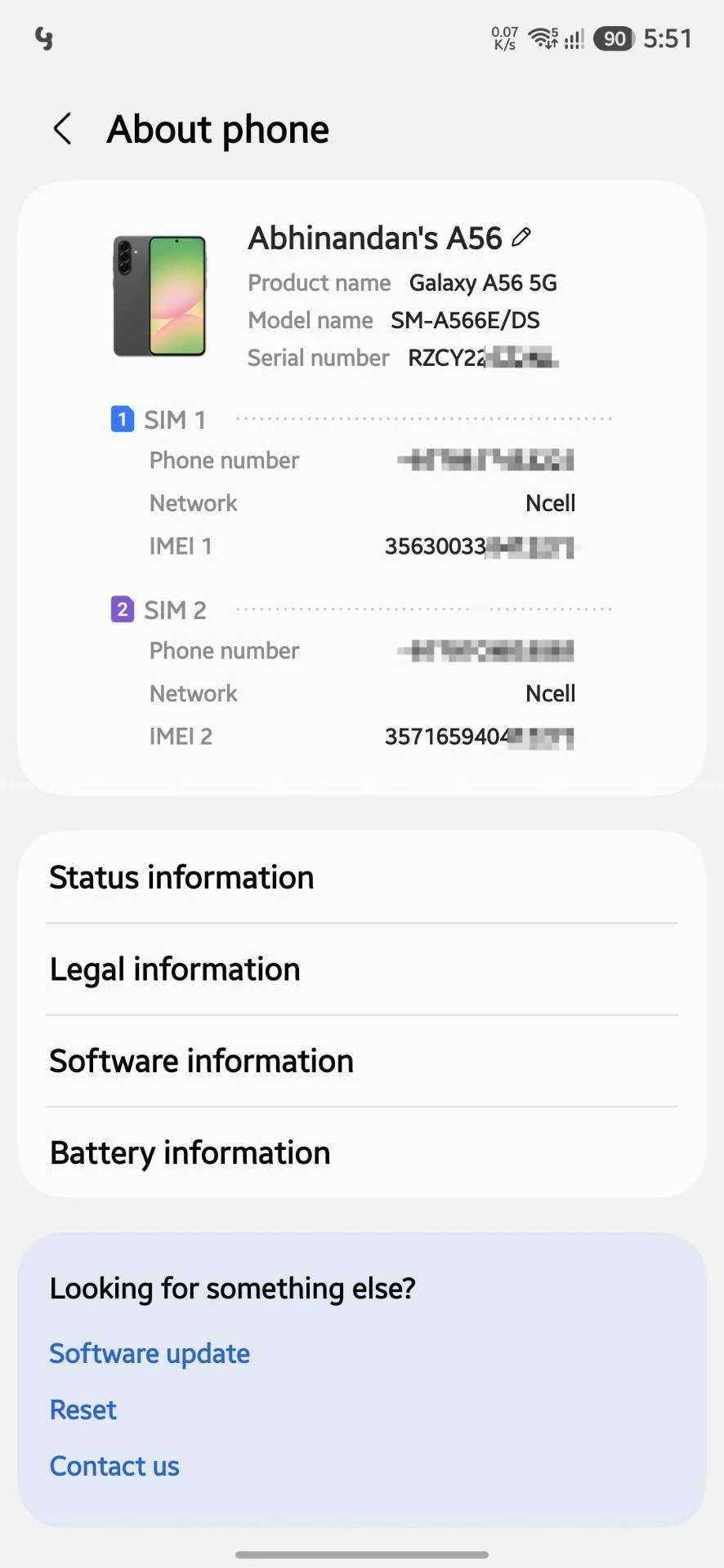 Samsung Galaxy A56 12/256 RS.37000