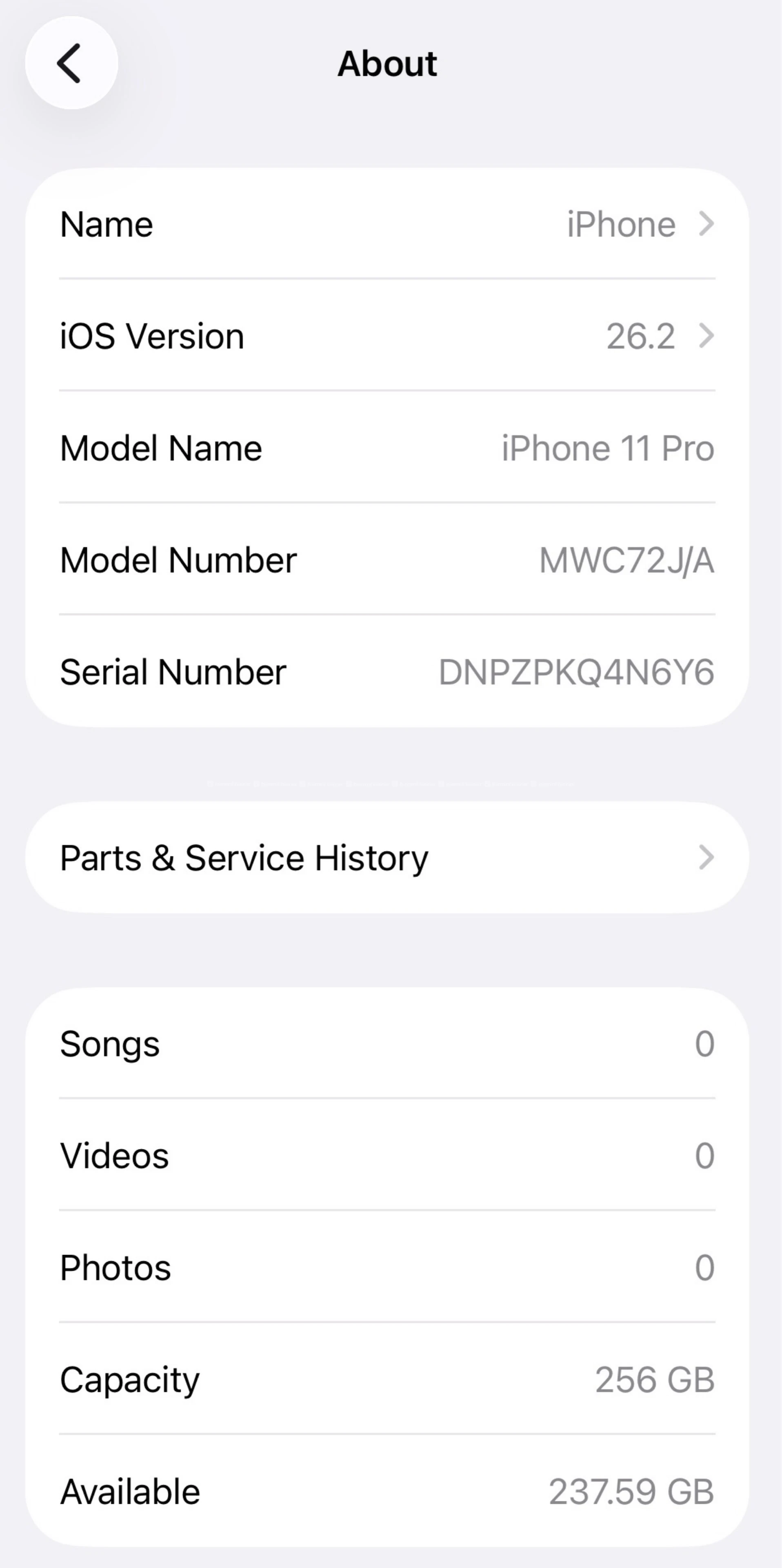 iPhone 11 Pro 256 GB 5