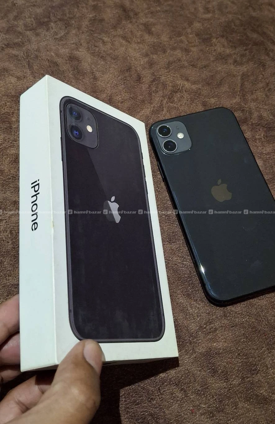 Iphone 11 128 gb, 5 cases free, single hand