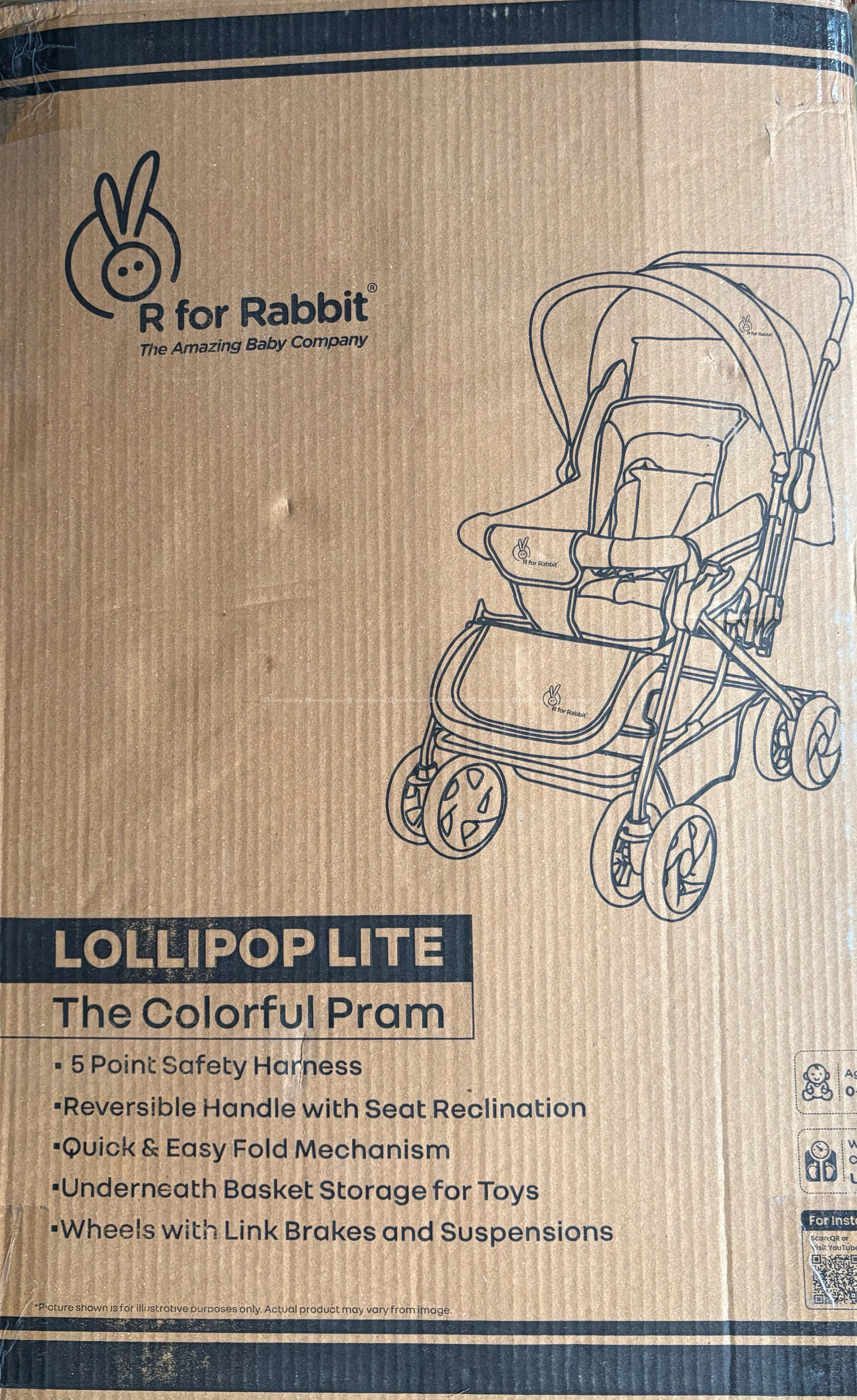 A baby stroller which is brand new