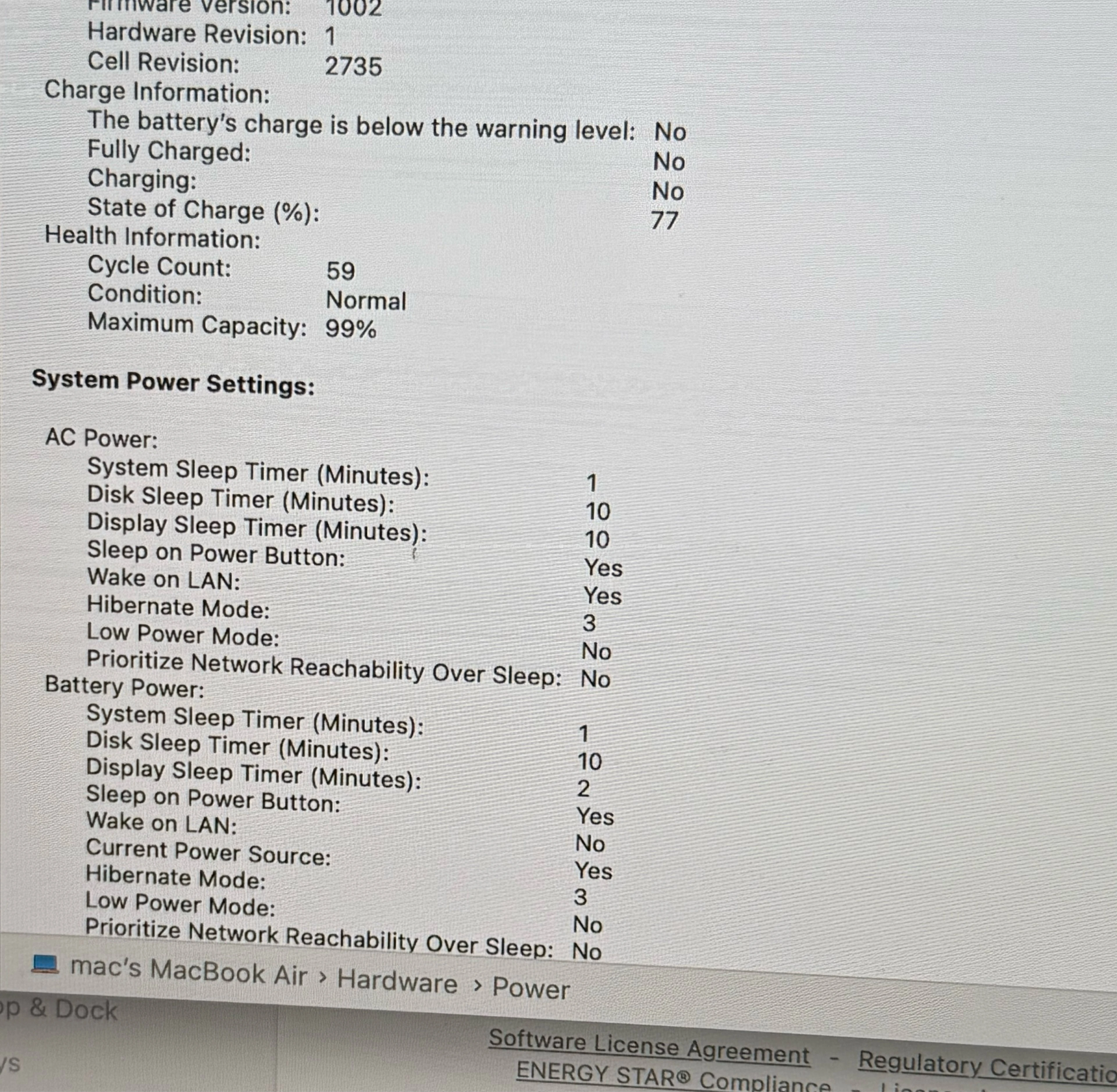 Macbook Air M1 2