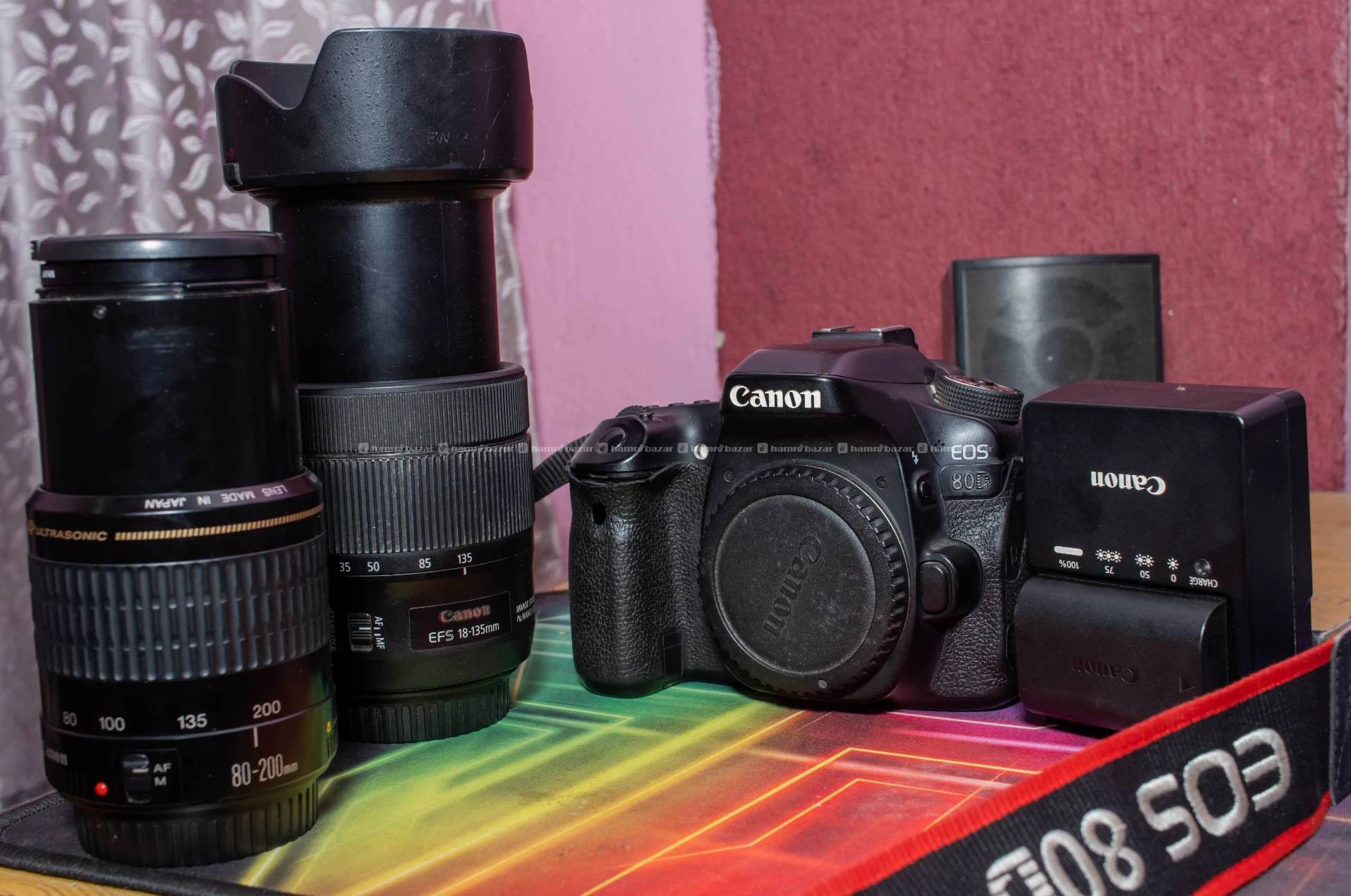 Canon 80D with extra lens