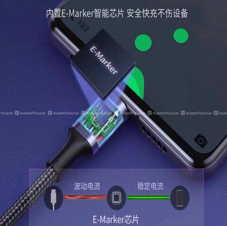 USB-C to USB-C fast charging cable 2
