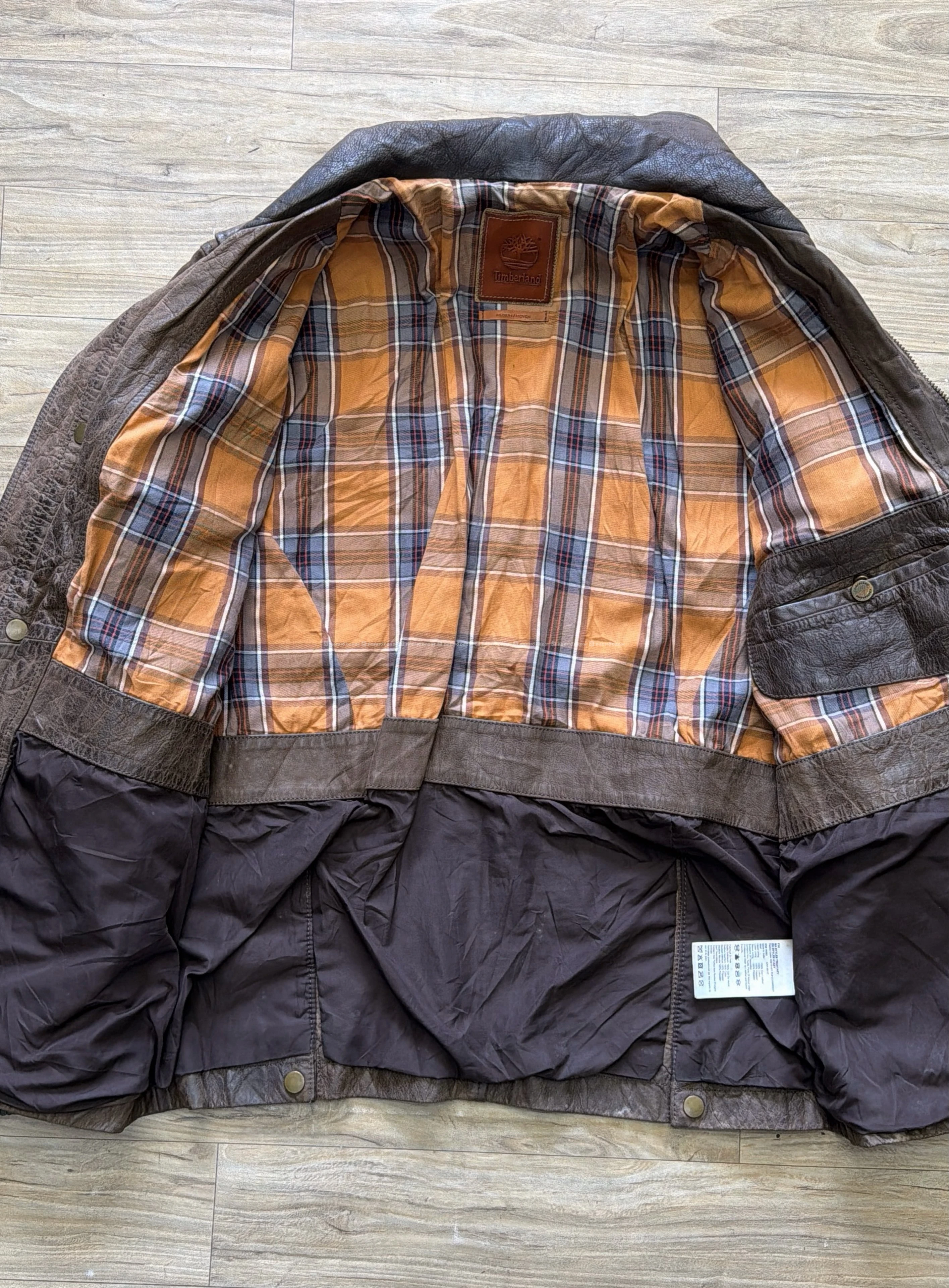 TIMBERLAND MENS TANON WAXED LEATHER JACKET 4