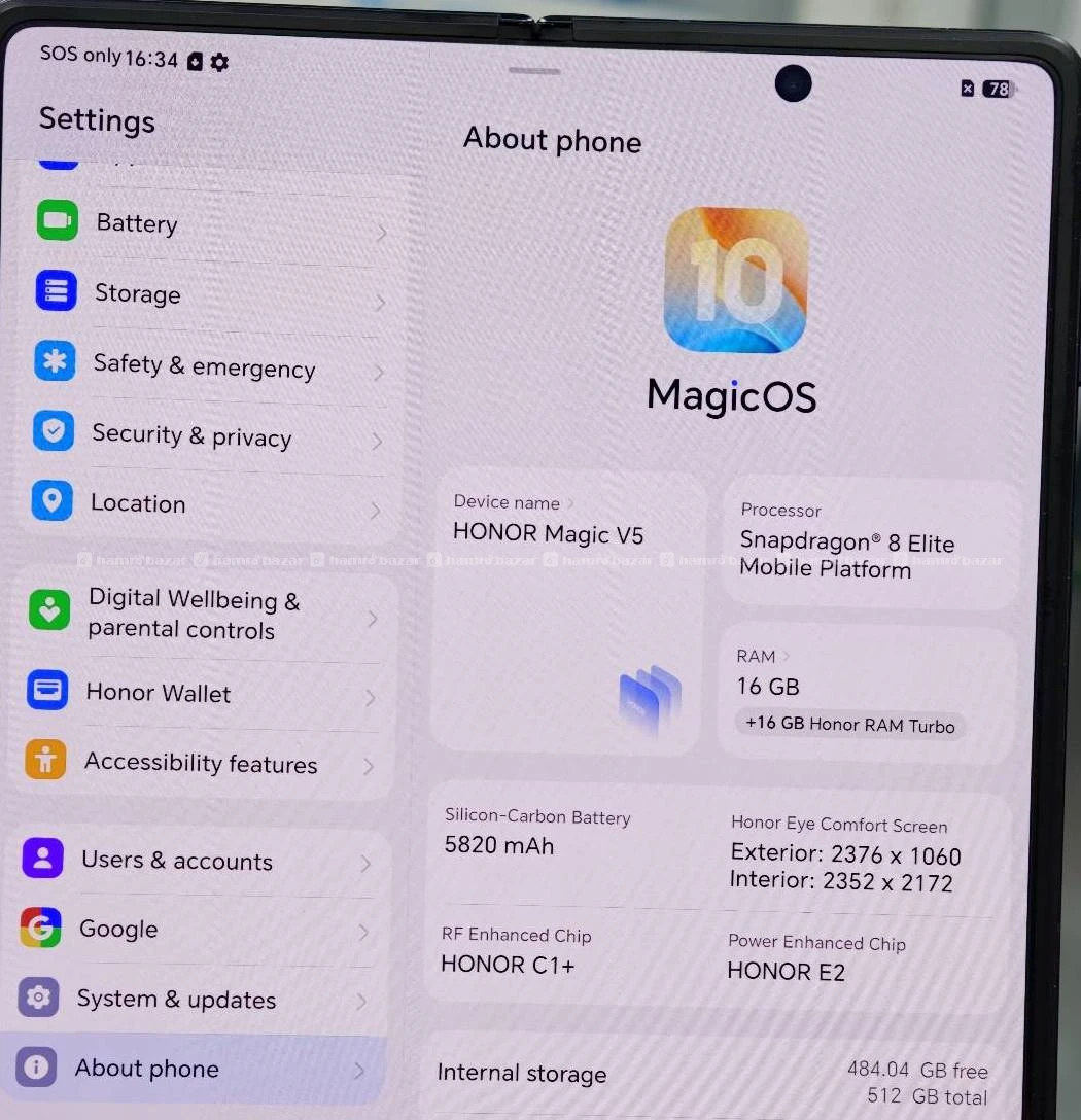 Honor magic v5 3