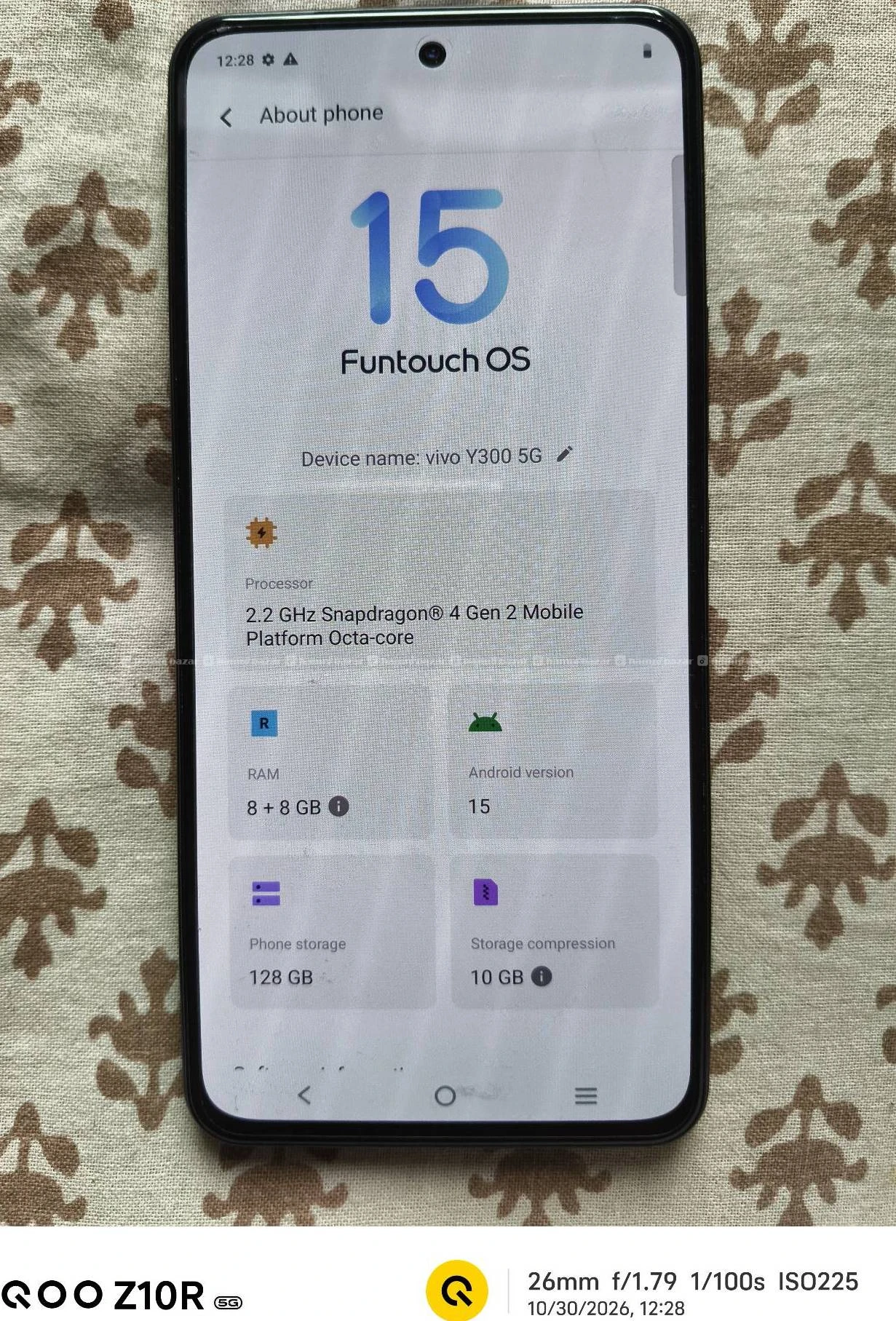 Vivo Y300 5G 8/128 Very Good Condition Fresh 2