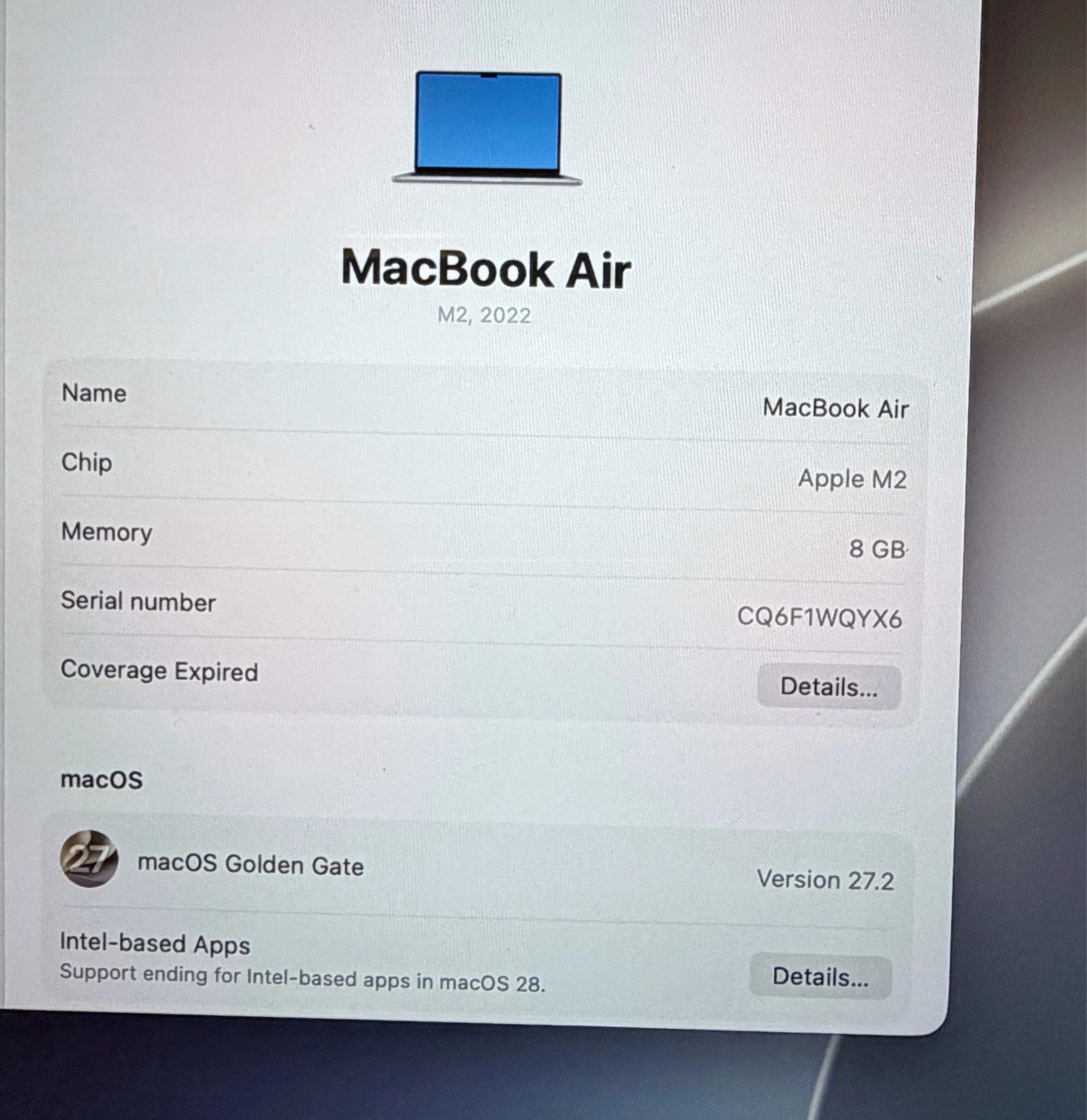 MacBook Air M2 8/256gb Bh100% Authorized 2