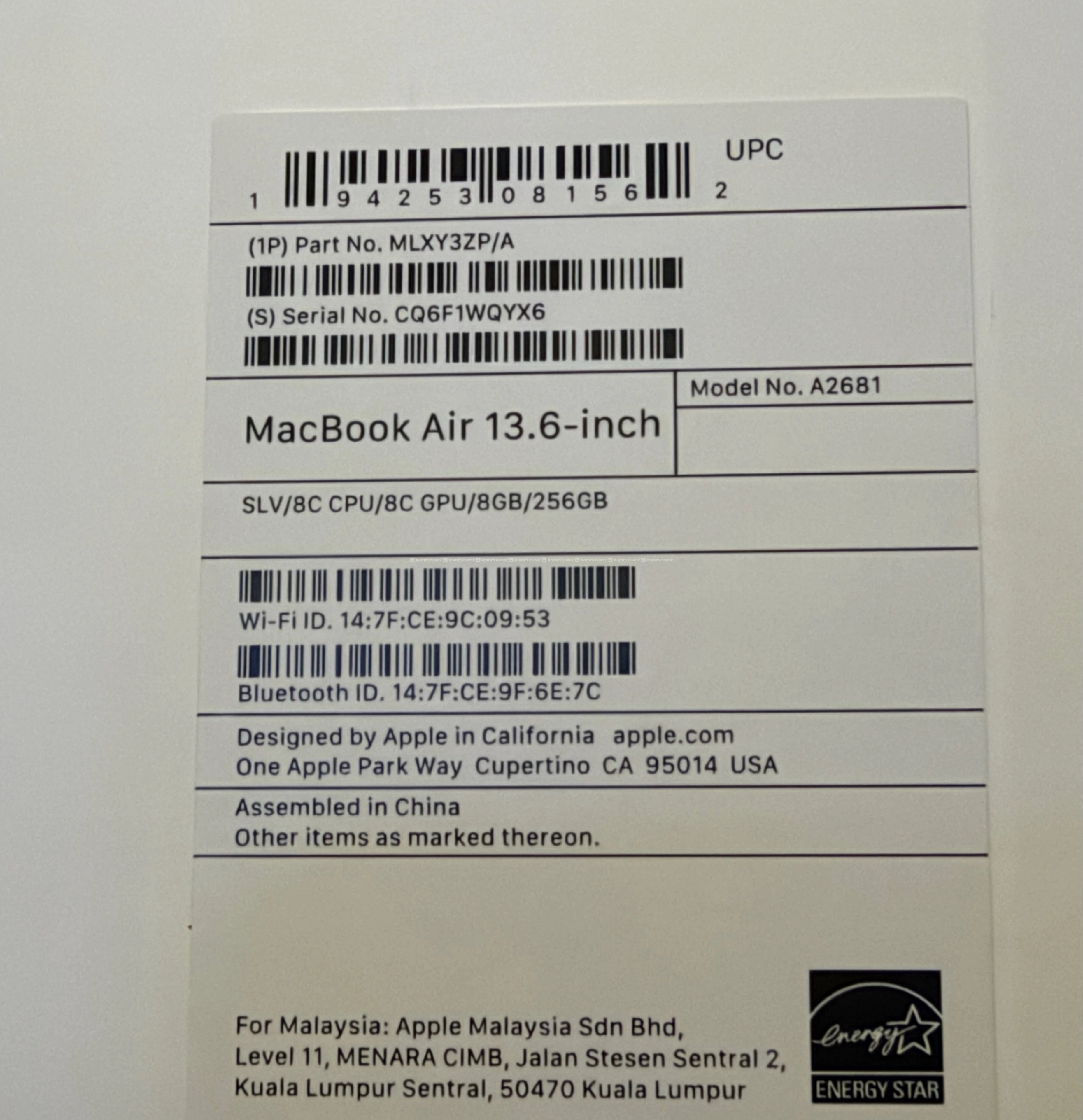 MacBook Air M2 8/256gb Bh100% Authorized 4