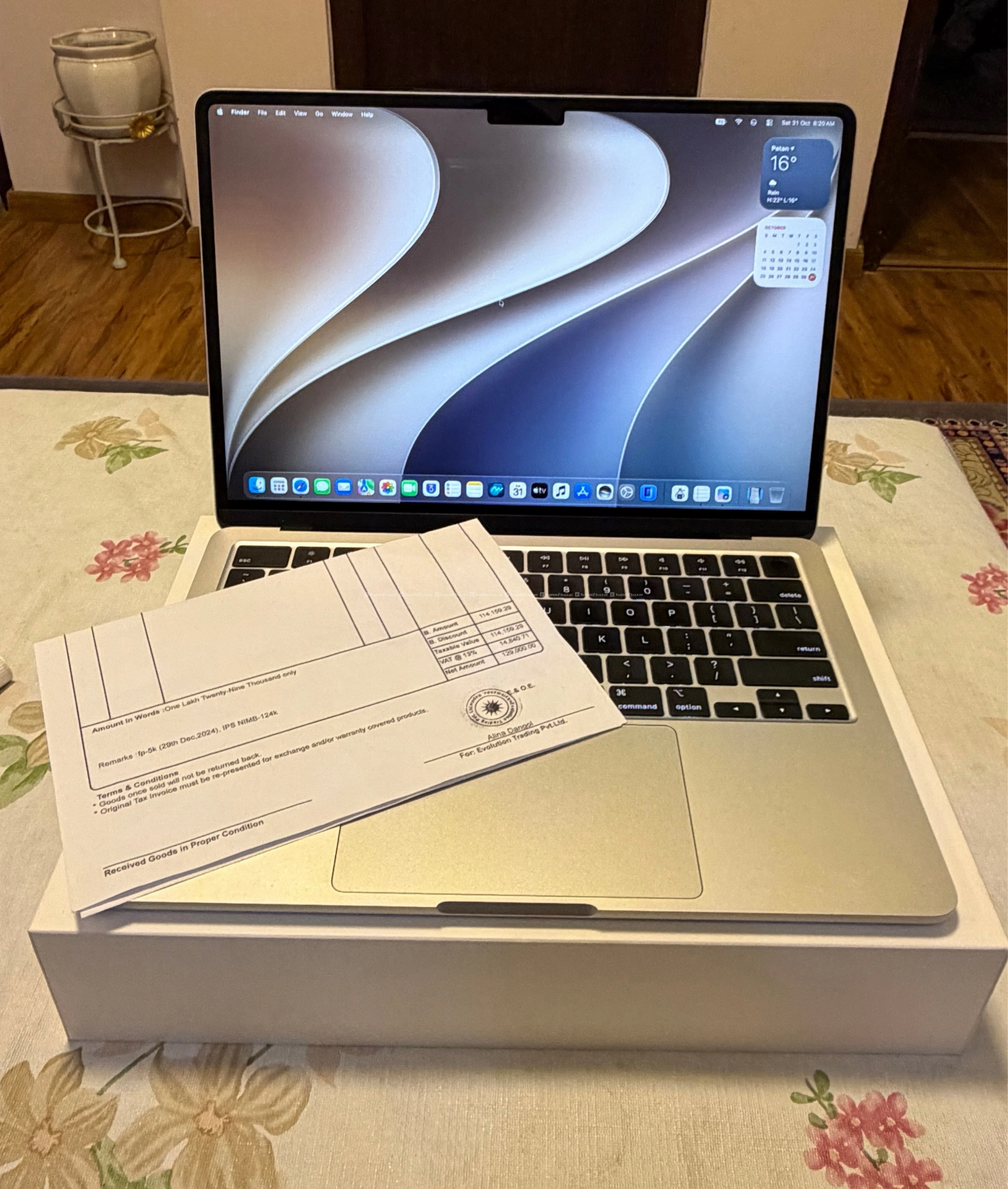 MacBook Air M2 8/256gb Bh100% Authorized