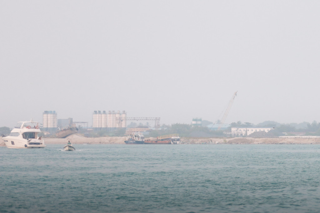 Haze conditions in the Maldives, 2025. Photo: The Maldives Journal