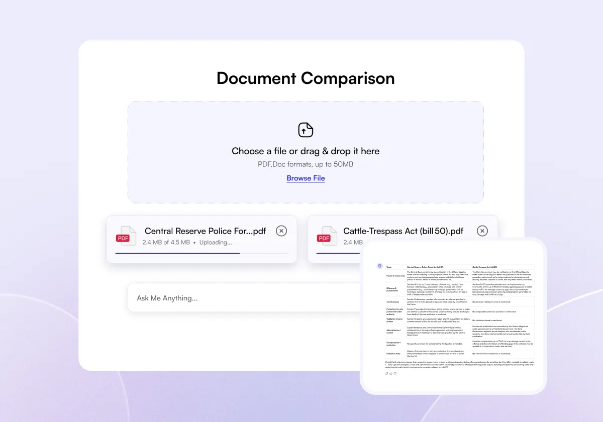 Document Comparision