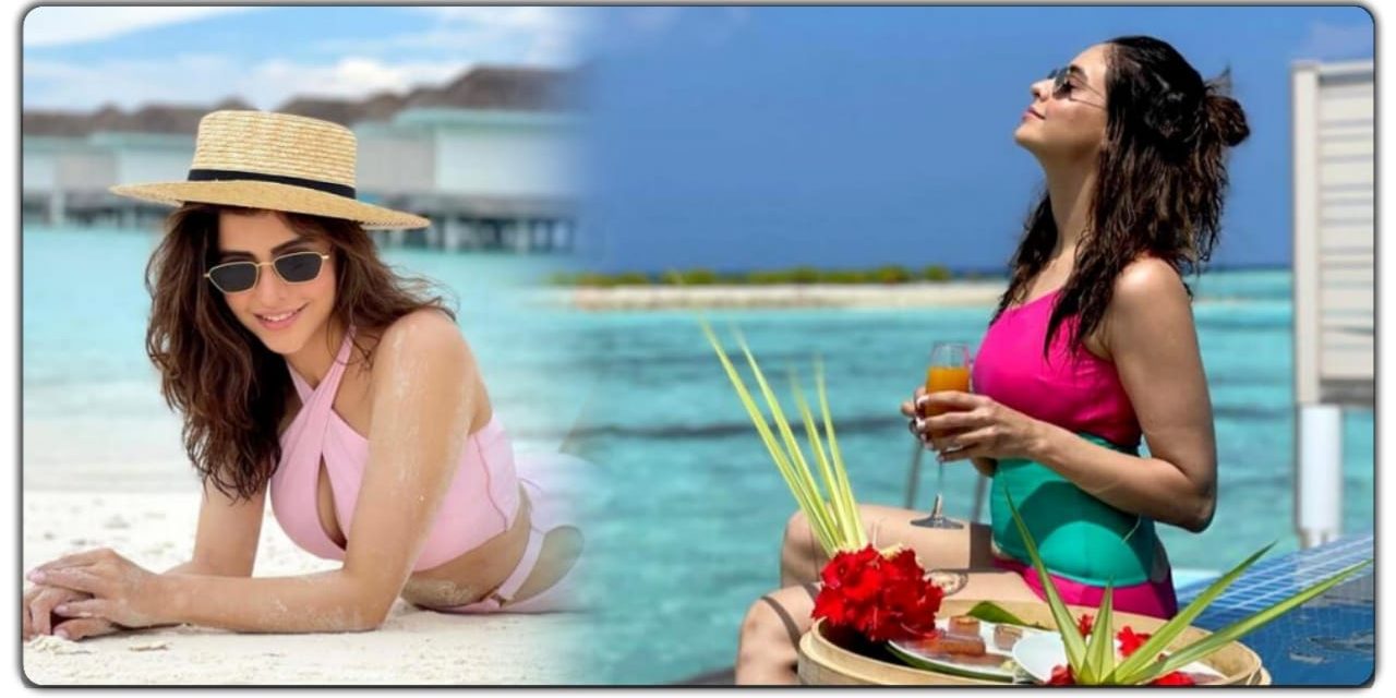 टीवी अभिनेत्री आमना शरीफ मालदीव में मना रही है वेकेशन, देखिए उनकी हॉट तस्वीरें