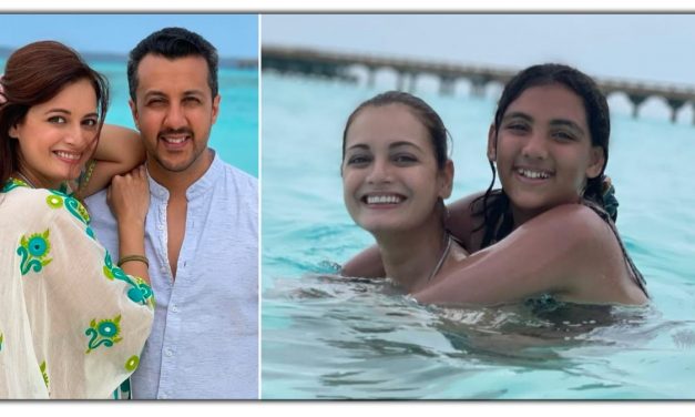 दिया मिर्जा ने मालदीव से शेर की सौतेली बेटी के साथ तस्वीर, समुद्र में मस्ती करती दिखी अभिनेत्री