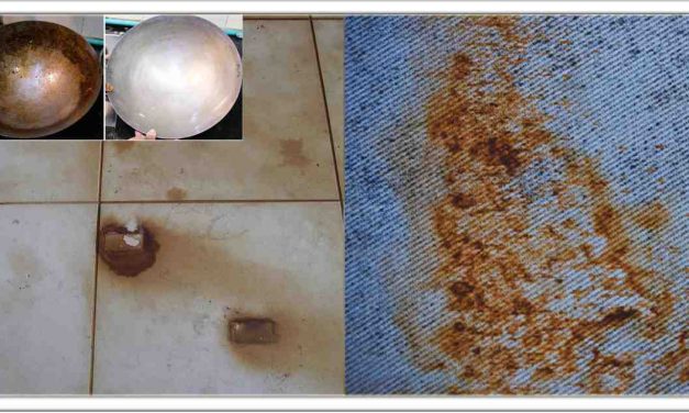 कपड़े, फर्नीचर या बर्तन पर लगे जिद्दी जंग के दाग से छुटकारा पाने का एक आसान तरीका है।