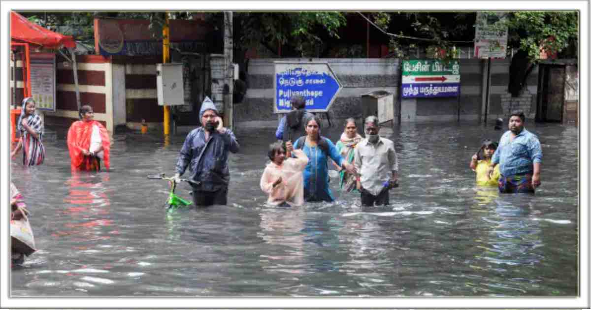 तमिलनाडु मे अगले 48 घंटे मे भारी बारिश होने की संभावना, रेड एलर्ट जारी किया,