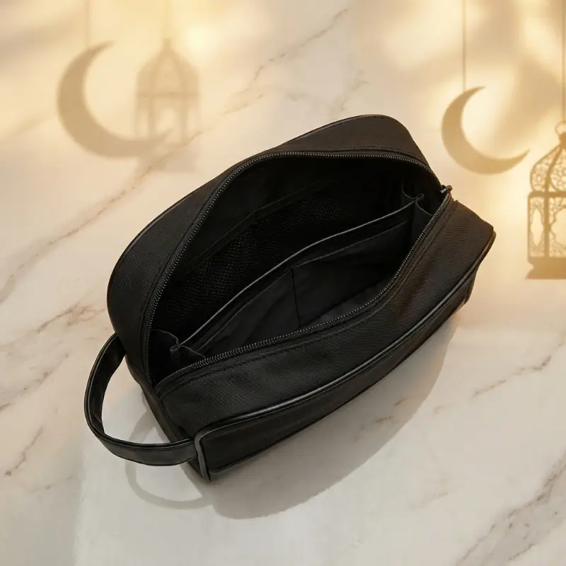 Twill Fabric Utility Pouch with PU Handle