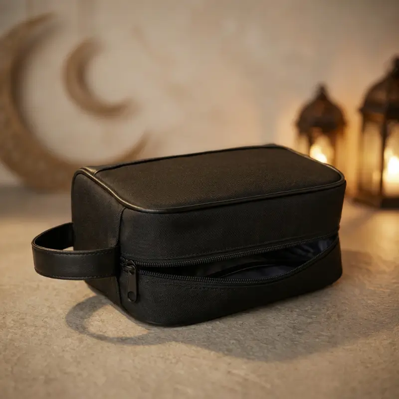 Twill Fabric Utility Pouch with PU Handle
