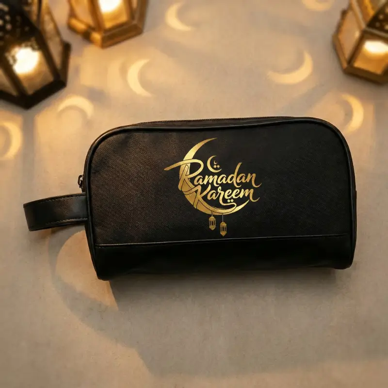 Twill Fabric Utility Pouch with PU Handle