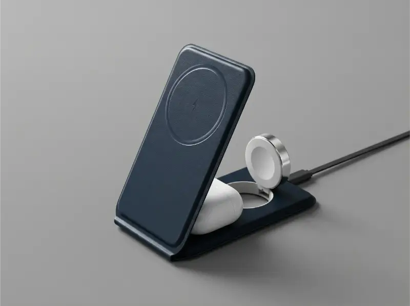Compact Foldable 3-In-1 Wireless Charger