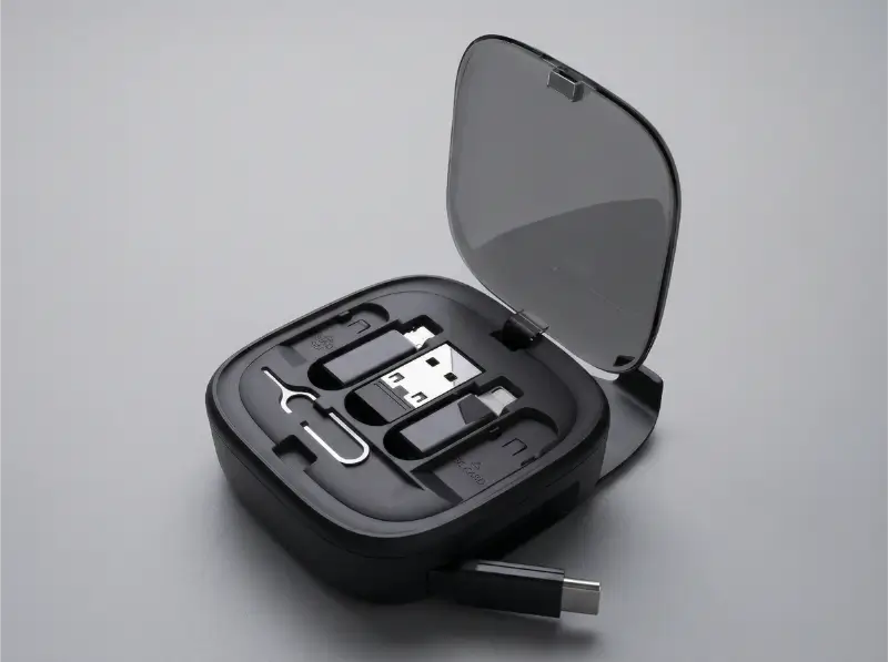 Retractable 60W Fast Charging And Data Cable Set