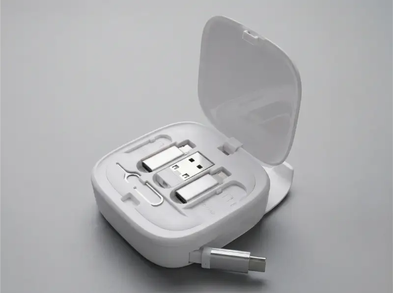 Retractable 60W Fast Charging And Data Cable Set