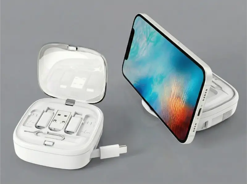 Retractable 60W Fast Charging And Data Cable Set