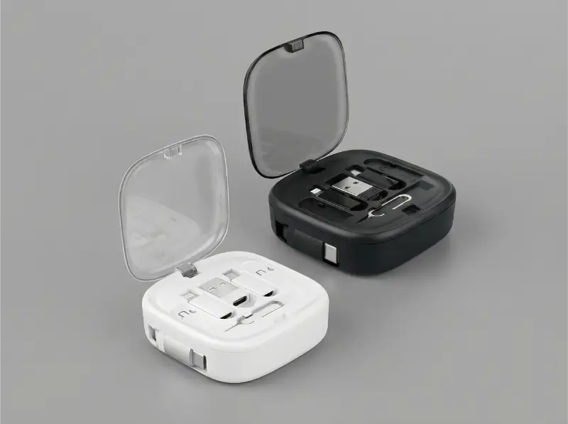 Retractable 60W Fast Charging And Data Cable Set