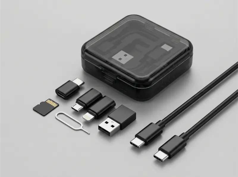 Retractable 60W Fast Charging And Data Cable Set