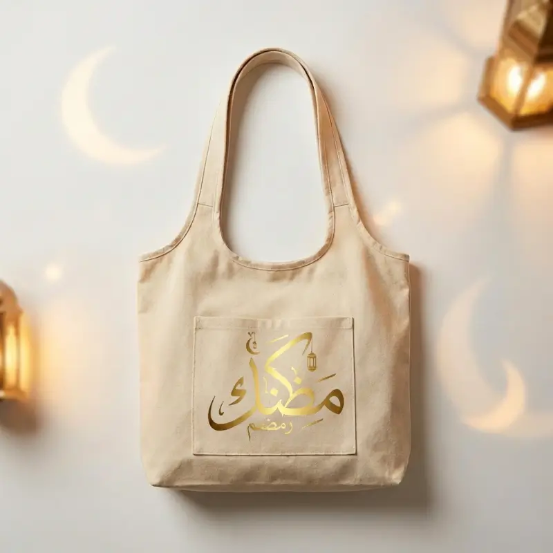 10oz Recycled Cotton Hobo Bag with Front Pocket