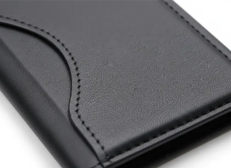 Slim PU Leather Card Holder with MagSafe Attachment