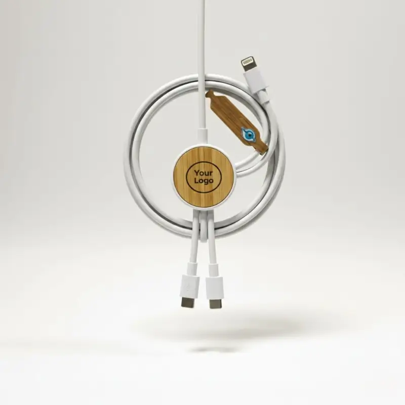 Wheat St Bamboo & Recycled TPE Charging Cable