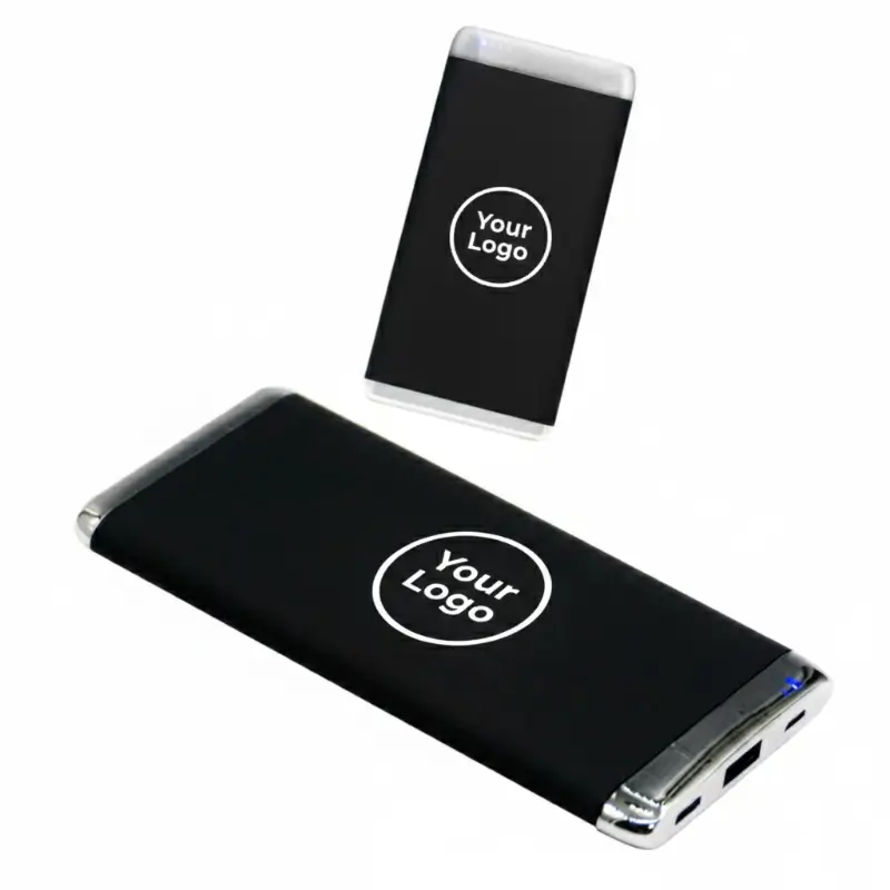 Slim Powerbank With Lightup Logo In UAE