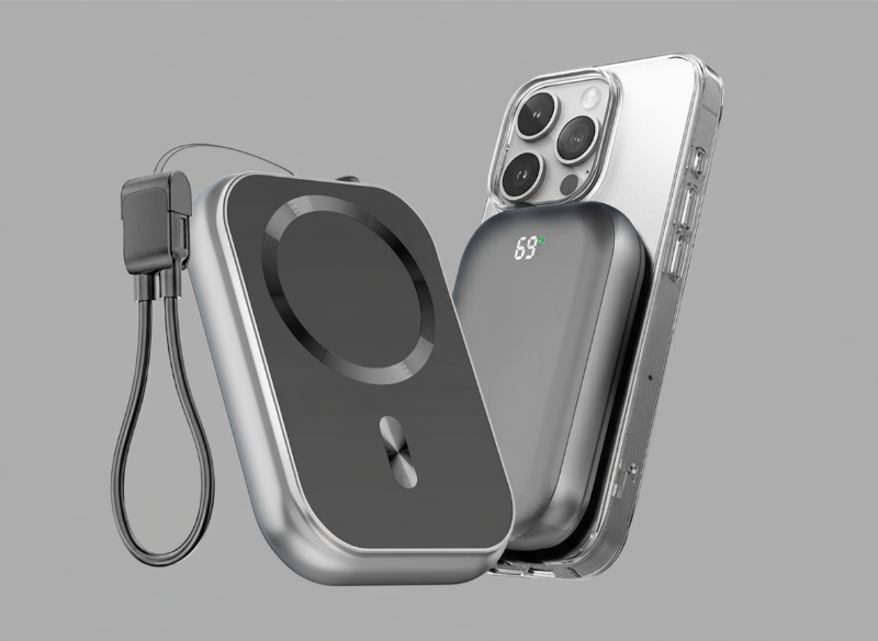 Ultra-Slim 10,000mAh MagSafe Power Bank With 37.5W Dual Fast Charging