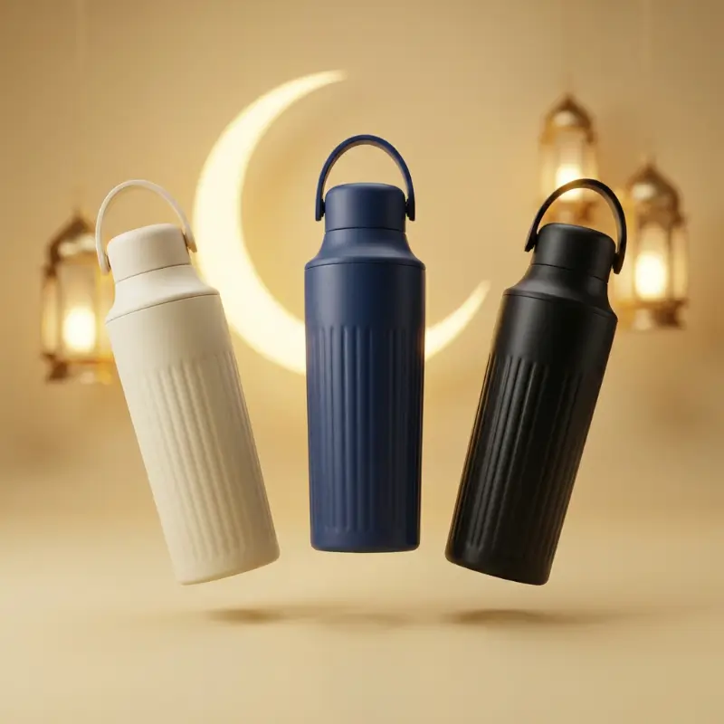 Matte Textured Double-Wall Stainless Steel Vacuum Bottle – 500 ml